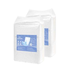 Disposable Male Dog Diapers, Super Absorbent Male Dog Wraps, 360 ° Leak-Proof Belly Bands with Wetness Indicator for Doggies in Heat, Training, Incont
