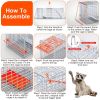 Heavy-Duty Live Animal Trap - 37x14x15 Inch Galvanized Mesh, Sensitive Pedal Trigger & Rear Release Door, Guarded Handle, Foldable Design for Raccoons