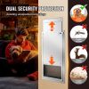 Pet Door, 16.65" x 27.44" Aluminum Frame with Lock and Flap System, Weatherproof Doggy Door, Easy to Install in Interior or Exterior Doors, Pet Door S