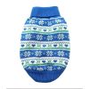 Combed Cotton Snowflake and Hearts Dog Sweater